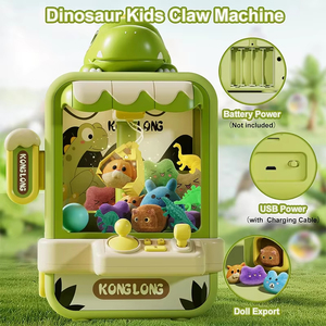Jumon Adjustable Dinosaur Claw Electronic <b>Arcade</b> Game Plastic Catch Doll <b>Machine</b> with Music <b>Mini</b> Vending Toy for Kids' Gift - Product Image 6
