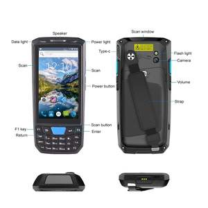Collecteur de données industriel haute vitesse avec clavier physique, Android 13.0 Octa Core, scanner de codes-barres 1D 2D pour l'inventaire de <span class=keywords><strong>d</strong></span>étail - Product Image 3