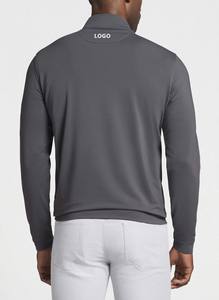 Oem personalizado ligero media cremallera cuello Golf Jersey de punto 1/4 cuarto cremallera cuello sudadera para hombres - Product Image 5