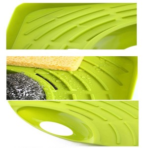 Rejilla de almacenamiento triangular multifuncional para fregadero de cocina, rejilla de drenaje de esponja para lavar platos <span class=keywords><strong>mu</strong></span> - Product Image 5