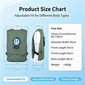 Gilet de refroidissement USB à eau, refroidissement rapide en 15 secondes, protection contre les coups de chaleur pour les travailleurs de la construction, la pêche et le cyclisme - Product Image 6