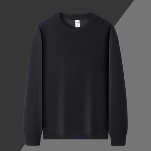 Sudaderas con capucha en blanco negro para <span class=keywords><strong>hombre</strong></span>, Sudaderas con cuello redondo, sudaderas personalizadas de gran tamaño estándar - Product Image 4