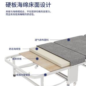 Cama Plegable Jinbo de Cuatro Pliegues 190x60cm con Marco Metálico Gris, Cama Multifuncional para Siesta para Adultos y Ancianos, Uso Hospitalario - Product Image 4