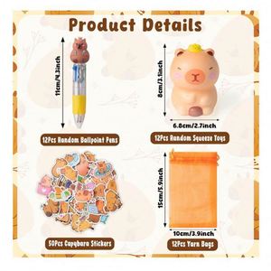 Paquete de Juguetes Sensoriales de Capibara de Alta Calidad para Fiestas Infantiles, Mini Juguetes Blandos Taba Lapka para Apretar, Venta al por Mayor - Product Image 5