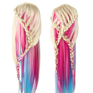 Cabeza de Entrenamiento Yaki Lisa al por Mayor con <span class=keywords><strong>Cabello</strong></span> Sintético Largo y Grueso <span class=keywords><strong>para</strong></span> Prácticas de Maquillaje y Peluquería, <span class=keywords><strong>Muñecas</strong></span> Maniquí <span class=keywords><strong>para</strong></span> Salón - Product Image 2