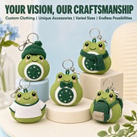 Porte-clés Mascotte Grenouille en Peluche Personnalisé OEM ODM, Jouet Doux en Forme d'Animal, Cadeau Promotionnel, Service de Conception Personnalisée pour Casino