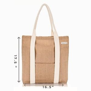 Bolsa de Compras de Lona Reciclable y Personalizable para Mujer, Estilo Boho Chic, para Viaje o <span class=keywords><strong>Playa</strong></span>, de Gran Capacidad, Ideal para Regalo - Product Image 2