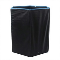 Jeu de lancer de disques gonflables pliables JY pour la fête, avec cible et seau, 50x23.5cm