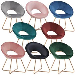 Fauteuil de haute qualité <span class=keywords><strong>Chaise</strong></span> d'appoint moderne en velours rembourré de luxe avec pieds dorés Meubles de salon - Product Image 3