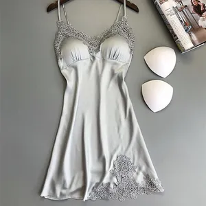 Pyjama sexy pour femmes, vêtements de nuit pour femmes mariées avec design en dentelle, vente en gros