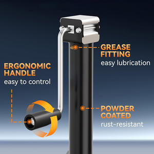 رافعة مقطورة جانبية على شكل حرف <span class=keywords><strong>A</strong></span> بقدرة 5000 رطل وارتفاع 15 بوصة مع ساق قابلة للتعديل - Product Image 4