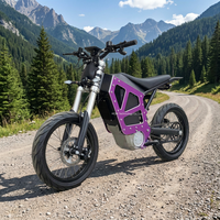 Nouveau Vélo Électrique Tout-Terrain 2025 HCBK-X50 22000W avec Moteur Central 72V58AH, Moto Électrique Léopard Arctique Léopard Nuageux