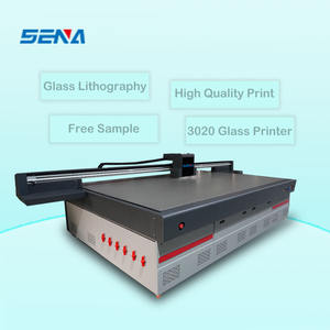 La impresora de inyección de tinta plana <span class=keywords><strong>UV</strong></span> más barata, personaliza el tablero en relieve de gran formato, textura de vidrio, patrón de señal, máquina de litografía de vidrio - Product Image 2