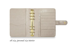 Couverture de cahier à 6 anneaux de reliure, feuille lâche personnalisée de qualité supérieure, couverture de cahier à motif crocodile, couverture de planificateur personnalisé souple - Product Image 5