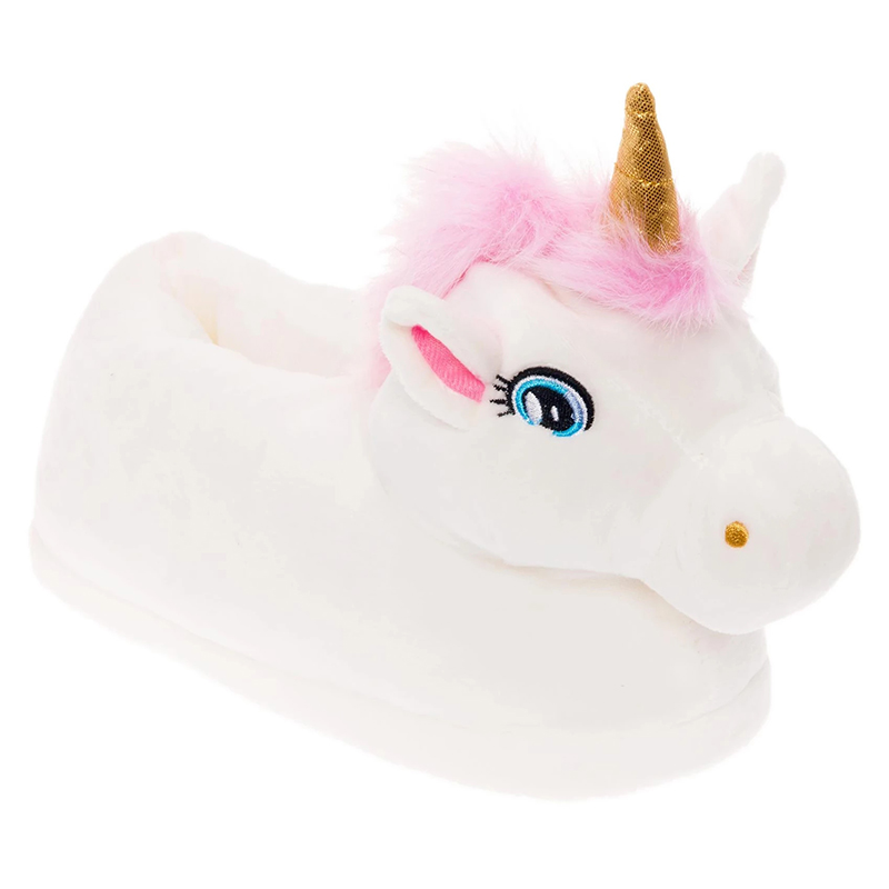 New children's cartoon plush non-slip toys slippers one-step toddler home shoes monster slippers