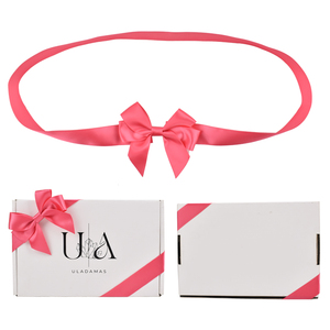 Lazo de Raso Pre-Atado de Lujo, Lazo de Raso de Doble Cara RPET Personalizado para Envolver Regalos de Navidad, Cumpleaños y Fiestas - Product Image 3
