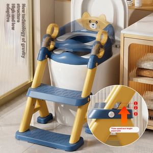 Escalera de inodoro de PU de plástico para niños, taburete auxiliar, patrón de dibujos animados, escalera escalonada para bebés, inodoro de entrenamiento - Product Image 2