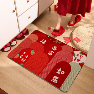 Magpie Doormat 50x80cm Red <b>Non</b> <b>Slip</b> Entryway <b>Mat</b> For Home Bedroom Bathroom Qixi Festival Decor - Product Image 1