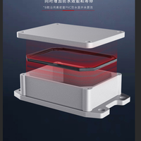 Boîtier étanche en alliage d'aluminium, profilé, indice de protection IP65, pour alimentation électrique extérieure quotidienne, boîtier métallique de protection