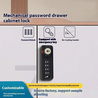 Muebles Armario público duradero Findback Contraseña Clave Plástico 4 Combinación Cerradura de gabinete mecánico con