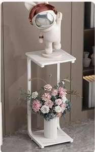 Support pour pots de fleurs succulents en fer de luxe léger pour balcon Support de rangement en ardoise durable pour l'affichage des plantes d'extérieur sur pied pour - Product Image 4