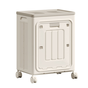Selected Clothes <b>Storage</b> <b>Box</b> White Rectangle Flip Top Organizer <b>Folding</b> Double Opening Household Multifunctional - Product Image 4