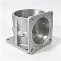 Boîtier en alliage d'aluminium personnalisable, usinage CNC, base de support à bride, pièces de fonderie métallique industrielle OEM