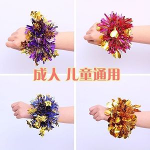 กำไลข้อมือประดับเลื่อมลายเปปไทด์สำหรับเด็ก สีสันสดใส เหมาะสำหรับงานปาร์ตี้ พิธีเปิดงาน เครื่องประดับ 1 แพ็ค 5 แพ็ค 10 แพ็ค 20 แพ็ค 30 แพ็ค - Product Image 4