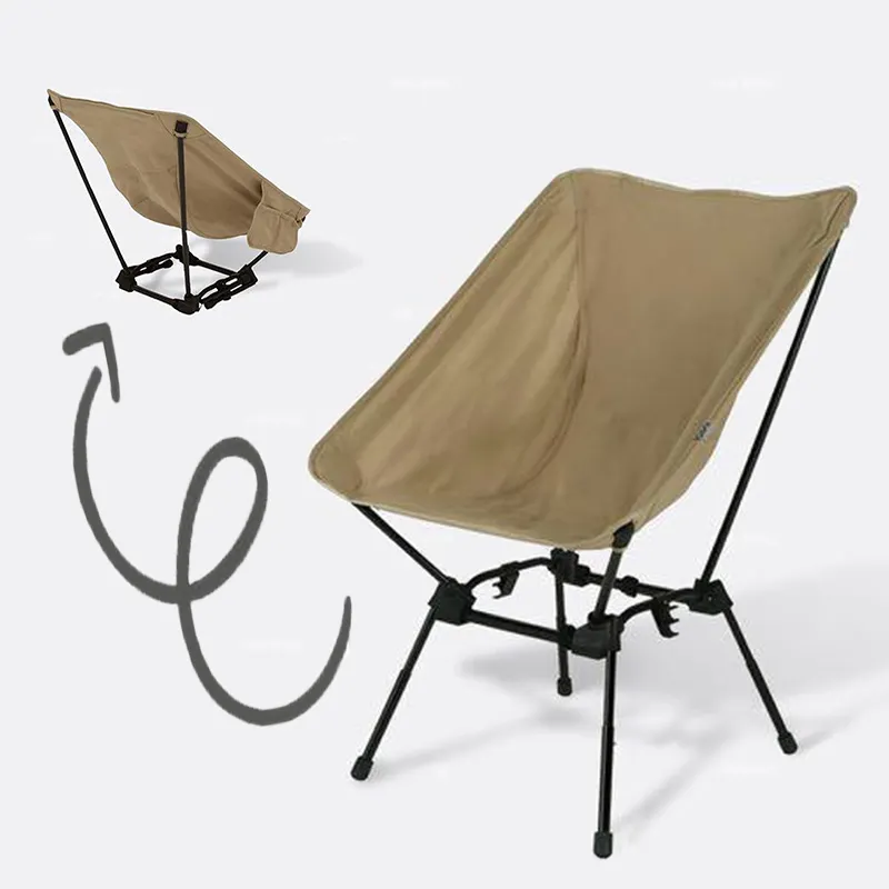 Nueva Silla de camping Oxford resistente ajustable, silla de mochilero grande