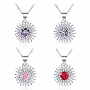 Moissanite Necklaces <b>Cross</b> Border Multi No Middleman Markup Wholesalers Anti-tarnish Plating Hollow Link Weight Gift for Her - Product Image 1