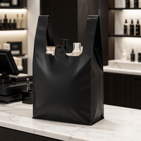 Sacs à emporter en plastique jetables étanches pour la livraison de nourriture, sacs de transport pour soupes, nouilles, hot pot, restaurants