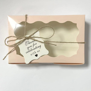 Cajas <span class=keywords><strong>de</strong></span> Cartón Blanco al por Mayor para Pastelería, Cajas <span class=keywords><strong>de</strong></span> Almacenamiento <span class=keywords><strong>de</strong></span> Galletas, Cajas <span class=keywords><strong>de</strong></span> Alimentos para Panadería con Ventana Transparente, Caja para Dulces, Macarrones y Postres - Product Image 5