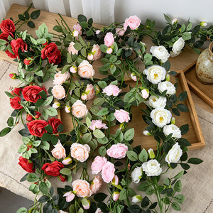 Ita Artificial Rose Vines White Pink Red Floor Standing Wall Mounted <b>Wedding</b> <b>Arch</b> Decoration - Product Image 3