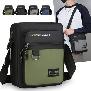 FASHION XIUXIANXILIE Men's Crossbody Bag Oxford Cloth Color Blocking Shoulder Bag For Everyday Use Summer 2026 - Product Image 3