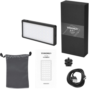 Lampe <span class=keywords><strong>LED</strong></span> RVB portable Yn135 pour photographie et vlogging, température de couleur réglable, charge 5V, luminosité 12W, mini éclairage d'appoint - Product Image 2