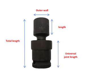 Universal Integrated Swivel Impact <strong>Socket</strong> Set <strong>17mm</strong> with 13mm 19mm 15mm Hex &amp; Square <strong>Sockets</strong> for Industrial Applications - Product Image 2