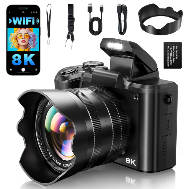 Camera Supplier Wholesale 8K 88MP Resolution Touch Screen Wifi Professional Digital Camera 16x Zoom Multiple Cameras