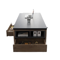 Table basse moderne en bois massif multifonctionnelle réglable et relevable – Produits très demandés