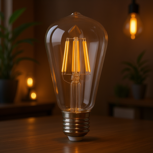 Lampadina LED a Filamento Effetto Incenso 4W E27 Luce Calda Illuminazione Decorativa - Product Image 3