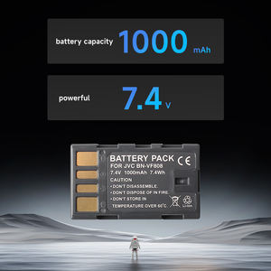 Batterie d'appareil photo de qualité supérieure, 1000 mAh, longue durée de vie, pour caméscope <span class=keywords><strong>JVC</strong></span> BN VF808 - Product Image 4