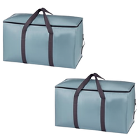 Housse de rangement pliable rectangulaire classique noire, durable, écologique, en Oxford 420D 600D, grande, anti-poussière et imperméable pour armoire