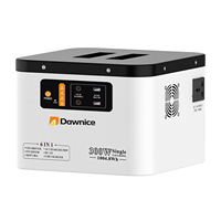 Station d'alimentation portable Dawnice 300W 896Wh LiFePO4, générateur solaire pour le camping, les pique-niques en plein air, les situations d'urgence à domicile, les pannes de courant