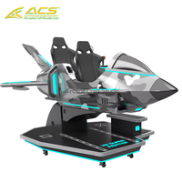 Simulador de Videojuegos Arcade ACS Super Fighter VR para 2 Jugadores, Operado con Monedas, para Centros de Entretenimiento Interiores y Parques de Atracciones