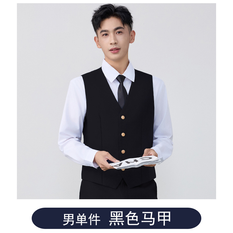 Black vest for men