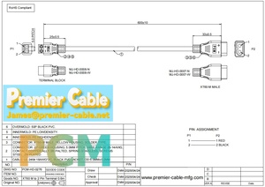 Amass XT60 mannelijke naar schroefklemmenblok 5.0mm pitch kabel 18AWG hoogstroom stroomkabel voor UAV LED robotica batterijsysteem - Product Image 6