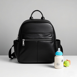 Mochila de Cuero Genuino <span class=keywords><strong>para</strong></span> Mamá, <span class=keywords><strong>Bolsa</strong></span> de <span class=keywords><strong>Pañales</strong></span> de Lujo <span class=keywords><strong>para</strong></span> Bebés, Regalo Perfecto <span class=keywords><strong>para</strong></span> Recién Nacidos, con Correas <span class=keywords><strong>para</strong></span> Cochecito - Product Image 2