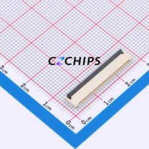 HW0520010-452R-001 FFC/FPC Connector SMD,P=0.5mm,Horizontal Mount Connector Flip Cover Type Double Side Contact / Top Bottom - Product Image 1