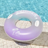 Bouée de natation gonflable pour adulte, épaissie, double chambre à air, anti-retournement, en PVC écologique, jouet aquatique