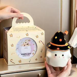 Taza de fantasma de dibujos animados de 350ml, Taza de cerámica creativa divertida para fiesta mágica, taza de agua de regalo para <span class=keywords><strong>Halloween</strong></span> - Product Image 3