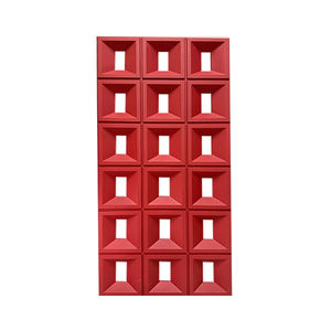 Briques creuses à neuf grilles <span class=keywords><strong>en</strong></span> polyuréthane ABS Décoration murale <span class=keywords><strong>en</strong></span> pierre moderne double face pour une utilisation <span class=keywords><strong>en</strong></span> intérieur Cloisons <span class=keywords><strong>en</strong></span> PU pour la décoration de magasin - Product Image 1